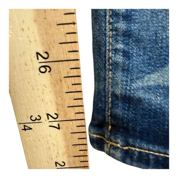 Simon Miller Womens Distressed Denim Jeans Size 24 Toyah Slim Boyfriend USA - Picture 6 of 10